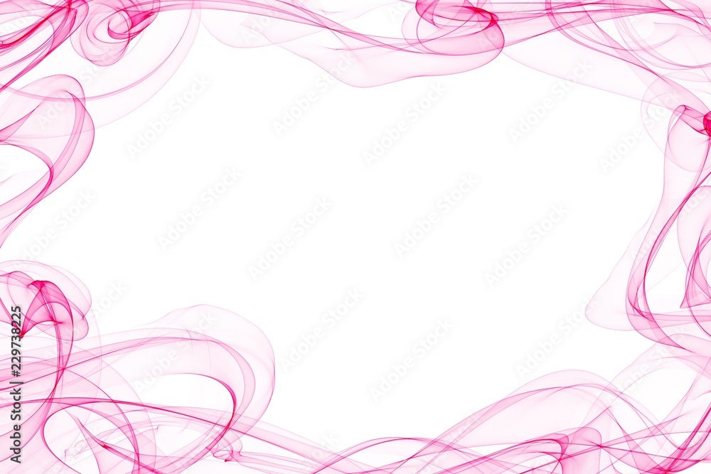 Abstract  pink wave strokes  motion  lines on white background