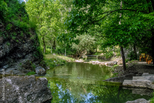 Karabuk, Turkey, 24 May 2013: Creek at Mill Canyon, Safranbolu