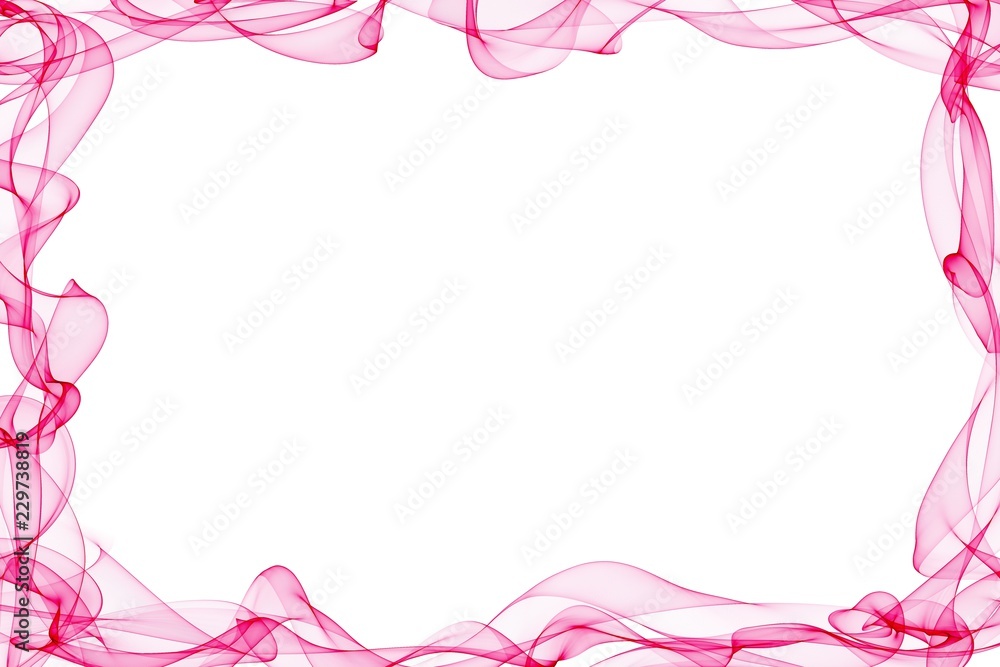 Abstract  pink wave strokes  motion  lines on white background
