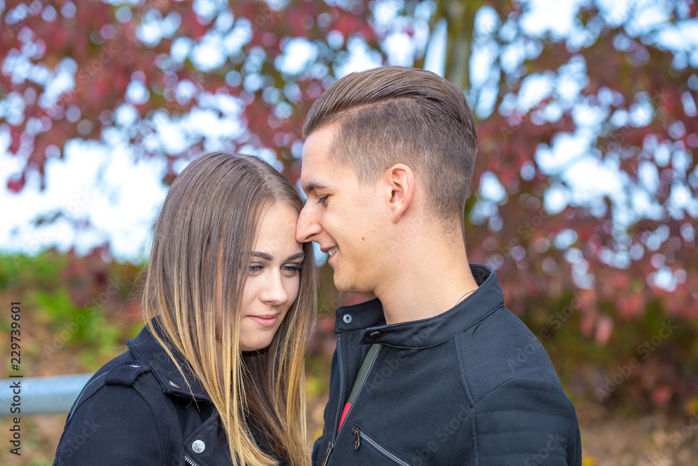 Funny couple laughing with a white perfect smile Funny couple laughing with a white perfect smile