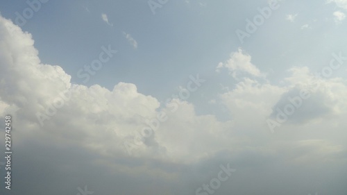 Blue sky and cloud background. © kedkaew