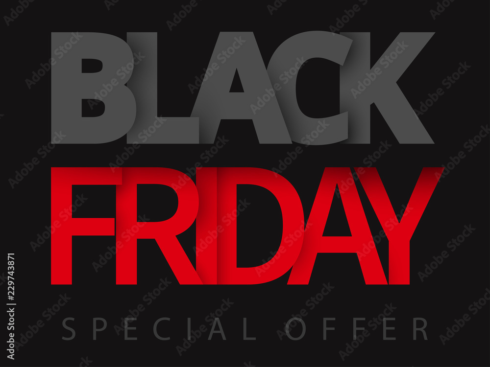 Black friday sale promotion card. Special offer. Black friday sale promotion card. Special offer.