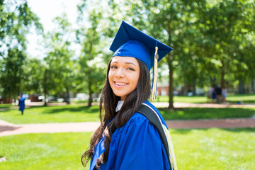 beautiful feamle college graduate