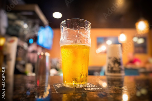 beer glass half full