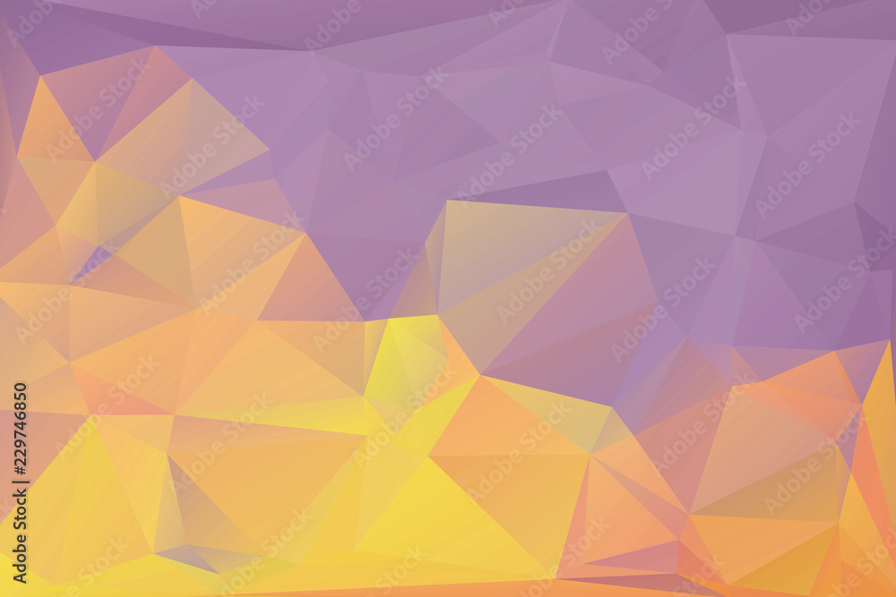 Fototapeta premium Geometric colorful low poly background with triangular polygons. Abstract design. 