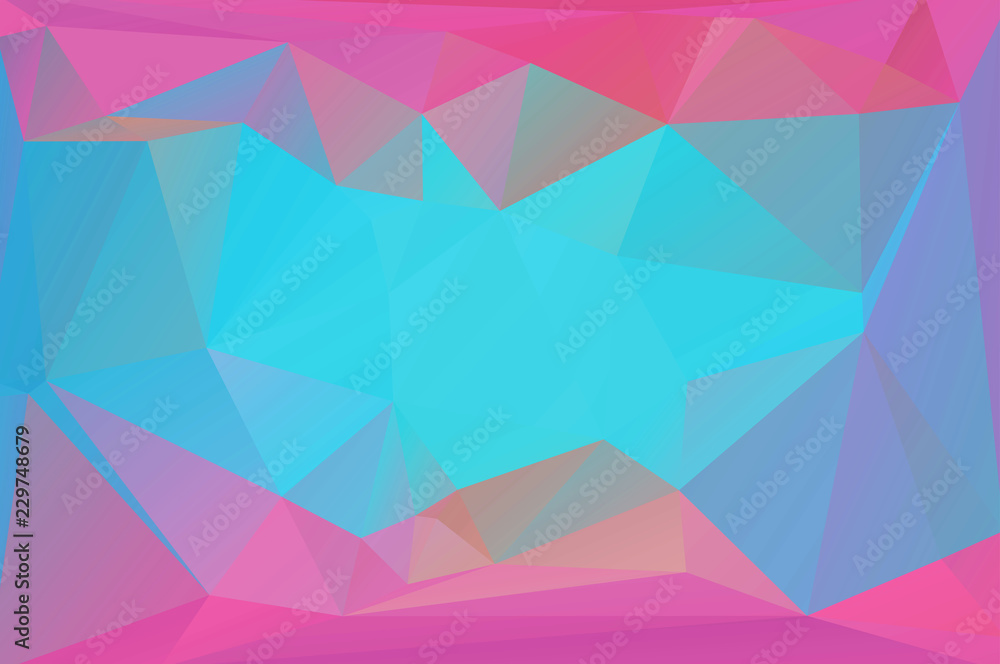 Obraz premium Geometric colorful low poly background with triangular polygons. Abstract design. 