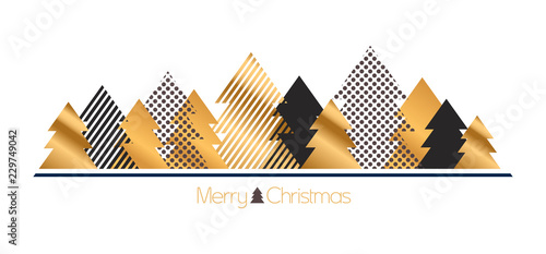 modern gold christmas background 