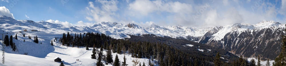 Winteraufnahmen im Skigebiet Ratschings-Jaufen in Nord-Italien
