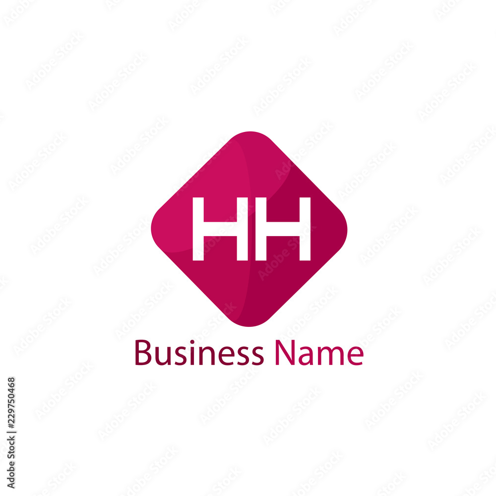 Obraz premium Initial HH Letter Logo Design