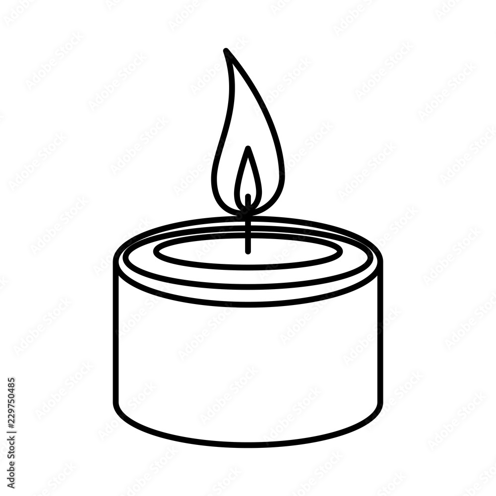 aromatherapy candle isolated icon aromatherapy candle isolated icon