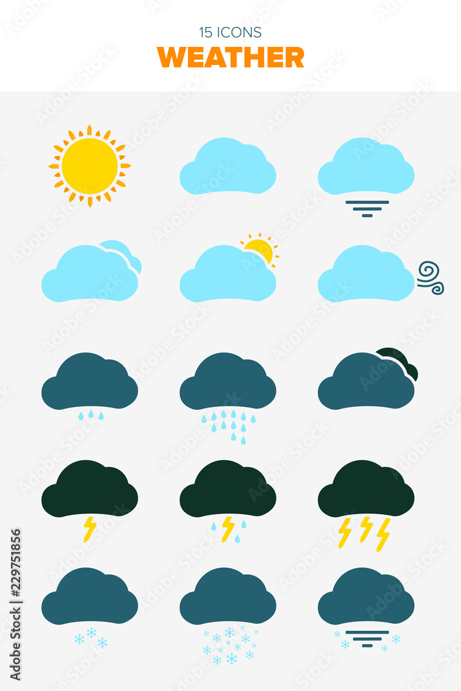 15 weather forecast illustrations 15 weather forecast illustrations