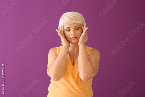 Portrait of mature woman su...