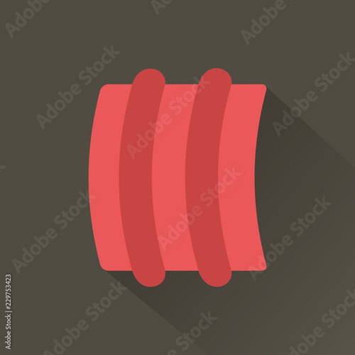 Silhouette icon meat ribs