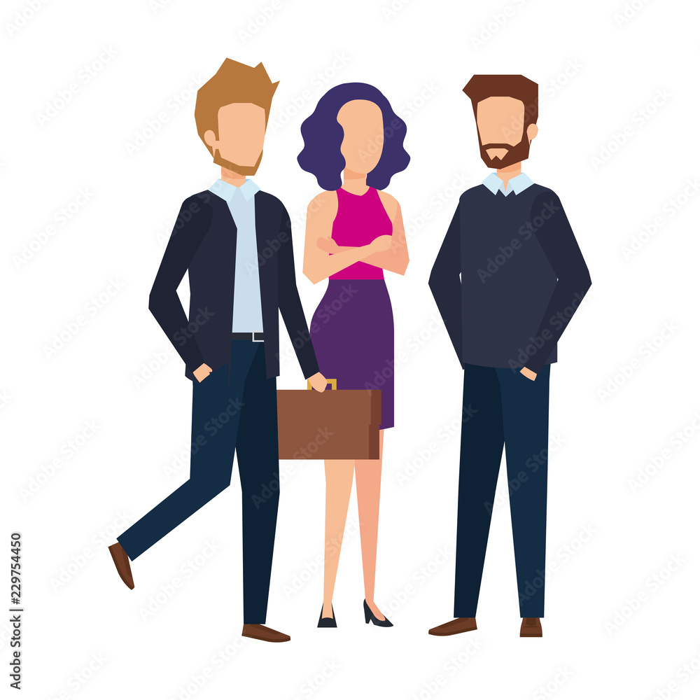 elegant business people avatars characters elegant business people avatars characters