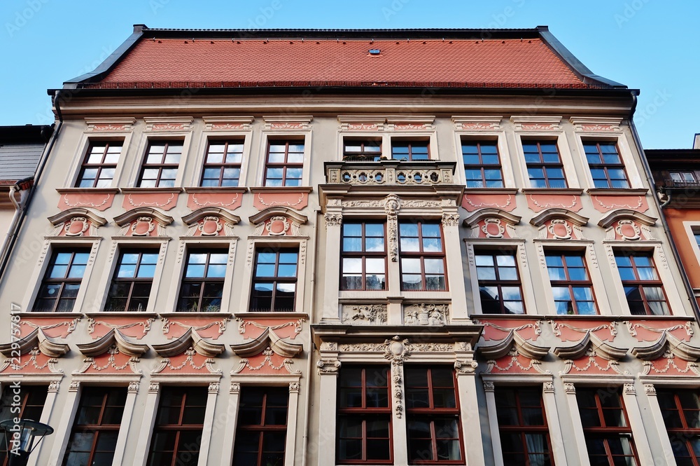 Obraz premium Bautzen, dekorative Hausfassade