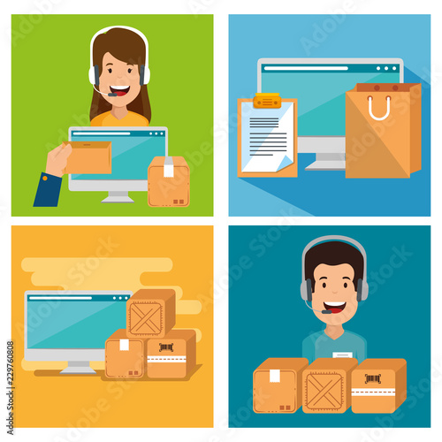 logistic services with computer