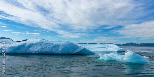 Iceberg from Sawyer glacier in Tracy Arm fjord near Juneau Alaska