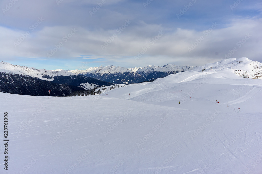 Winteraufnahmen im Skigebiet Ratschings-Jaufen in Nord-Italien Winteraufnahmen im Skigebiet Ratschings-Jaufen in Nord-Italien