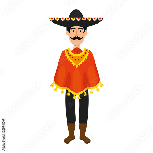 traditional mexican mariachi character