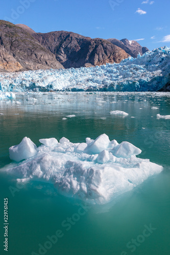 Sawyer glacier in Tracy Arm fjord near Juneau Alaska