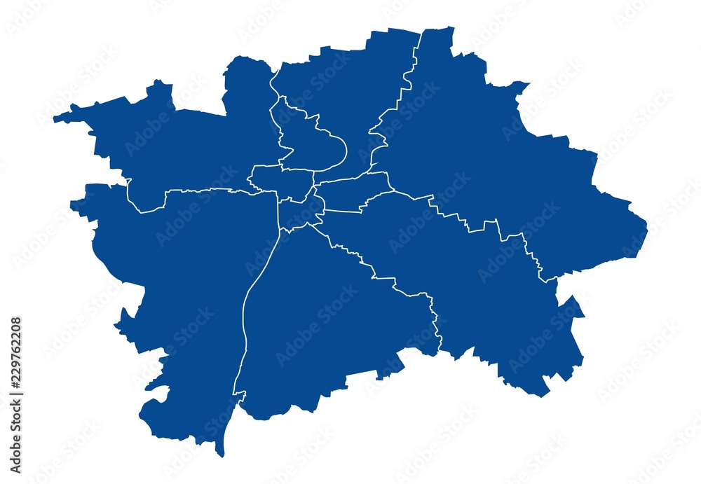 Fototapeta premium Mapa Pragi
