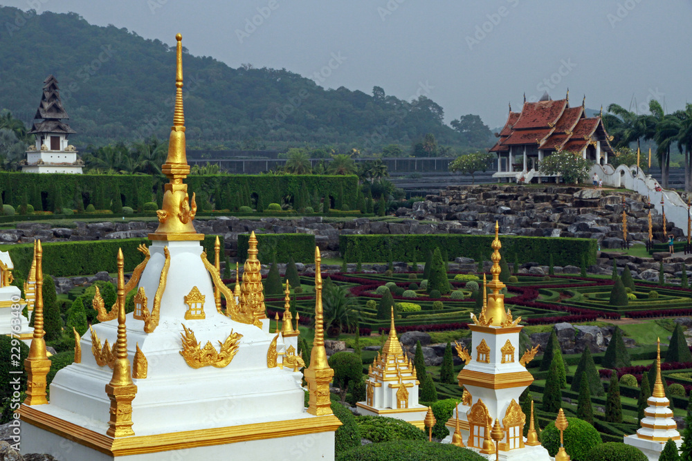 Naklejka premium Nong Nooch Tropical Botanical Garden, Pattaya, Thailand