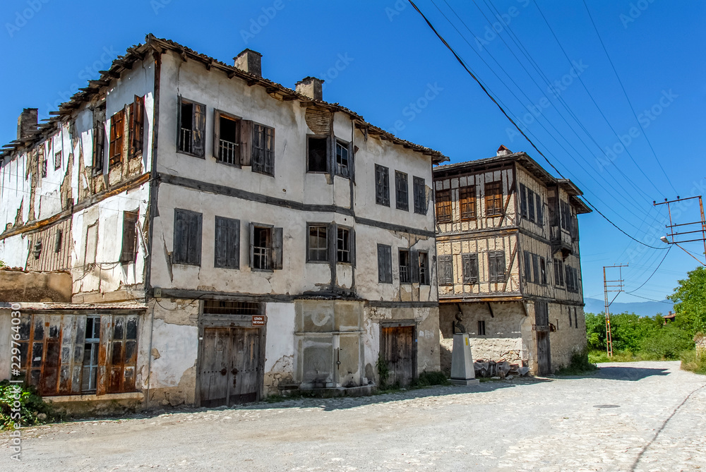 Karabuk, Turkey, 22 May 2013: Historic Mansions, Yoruk Village of Safranbolu