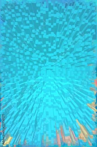 Vibrant dynamic cubes and vivid background for interesting and creative ideas. Suitable for web, print, wallpapers.