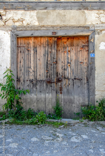 Karabuk, Turkey, 22 May 2013: Historic Mansions Door, Yoruk Village of Safranbolu photo