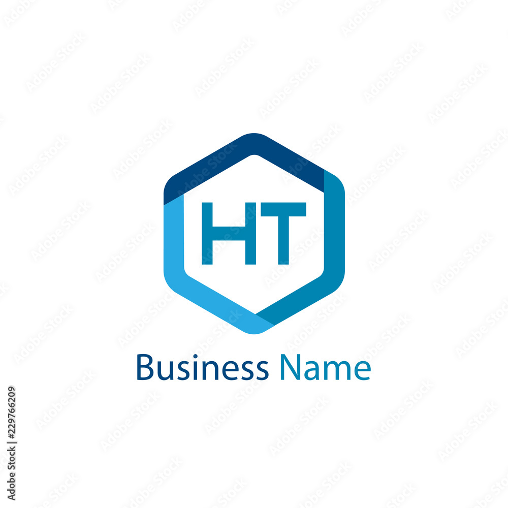 Initial HT Letter Logo Design Initial HT Letter Logo Design