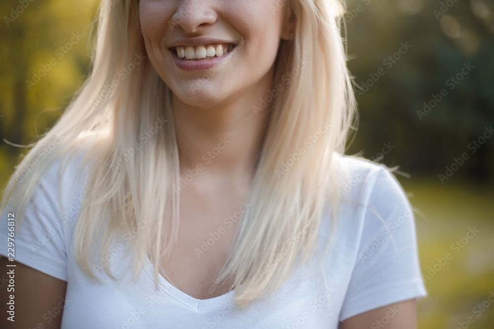 Cropped closeup portrait of a cheerful happy beautiful woman Cropped closeup portrait of a cheerful happy beautiful woman
