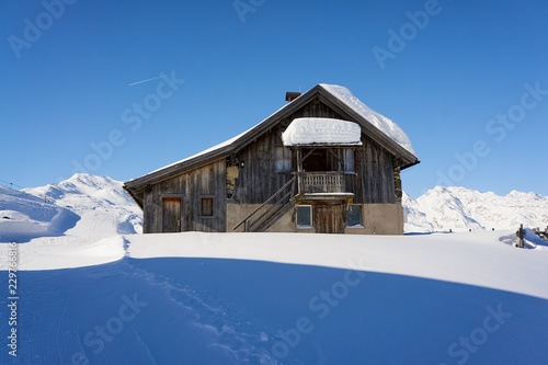 Winteraufnahmen im Skigebiet Ratschings-Jaufen in Nord-Italien