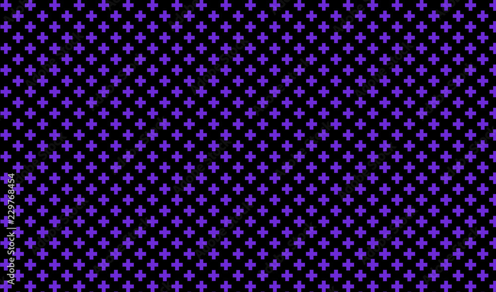 Dark purple background with crosses. Abstract pattern in minimalist style. Scalable vector graphics Dark purple background with crosses. Abstract pattern in minimalist style. Scalable vector graphics