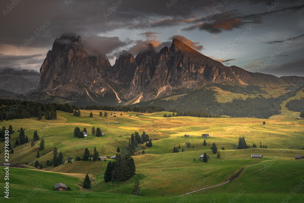The most beautiful places on earth, the southern Tyrolean mountains, the Dolomites.