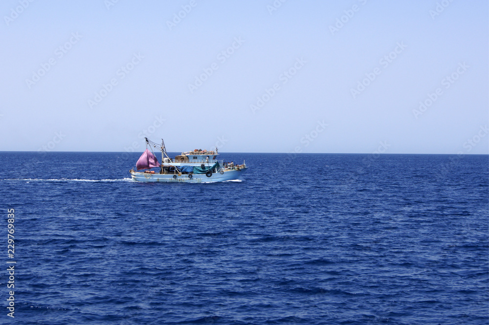 boat in the sea boat in the sea