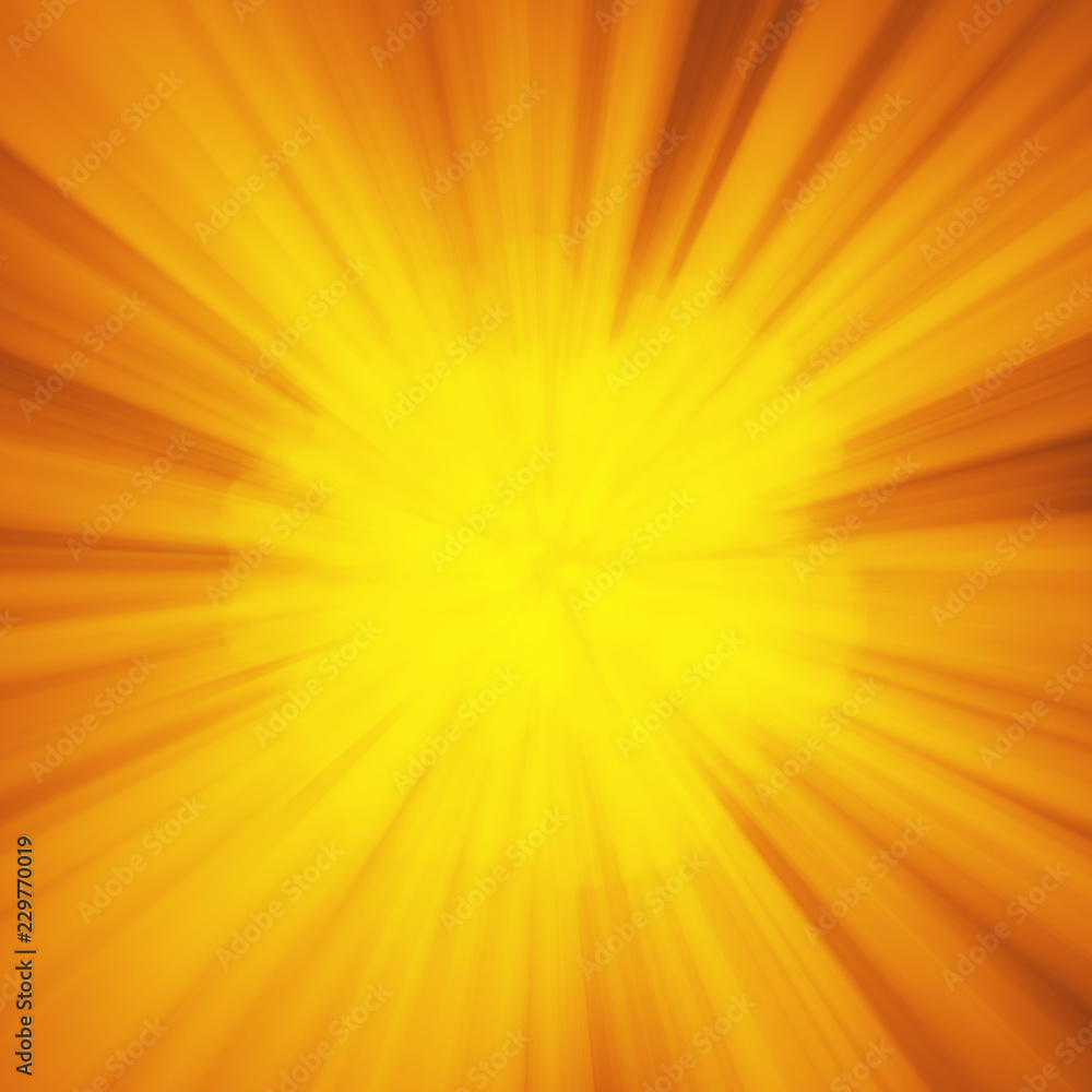 Background with abstract explosion or hyperspeed warp sun God rays. Bright orange yellow light strip burst, flash ray blast. Illustration with copyspace for your text Background with abstract explosion or hyperspeed warp sun God rays. Bright orange yellow light strip burst, flash ray blast. Illustration with copyspace for your text