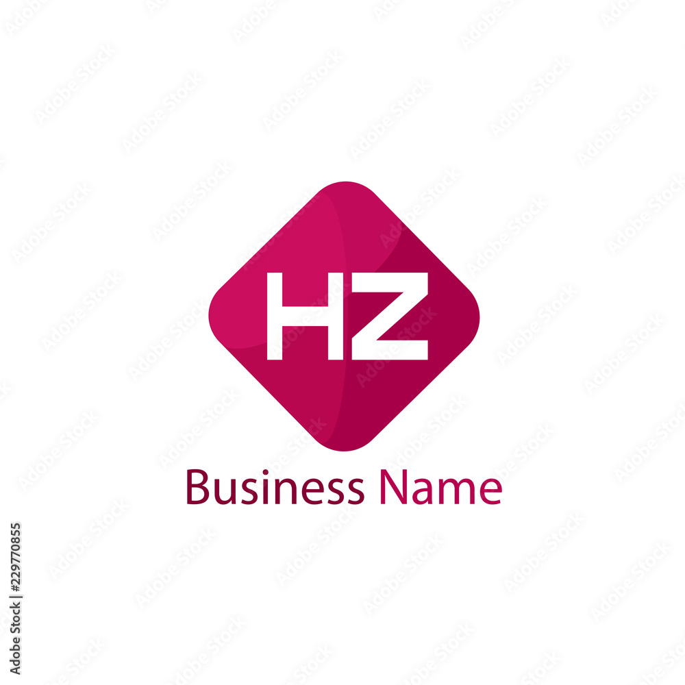 Initial HZ Letter Logo Design Initial HZ Letter Logo Design