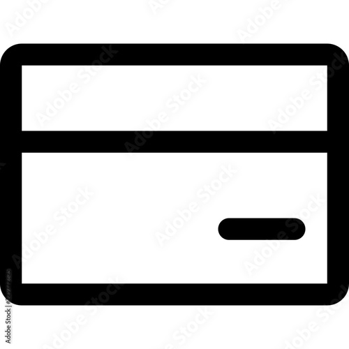 Back side of credit card