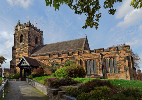Alley leading to the Holy Trinity Parish Church in Sutton Coldfield, UK