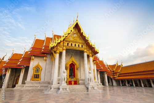 The Marble Temple , Wat Benchamabophit Dusitvanaram in Bangkok, Thailand. Unseen Thailand.