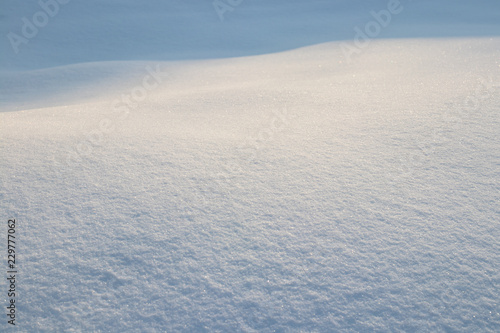 Snow surface with shadows
