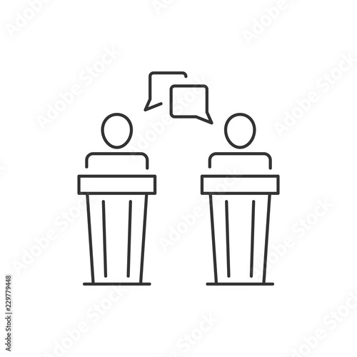 Debates vector icon