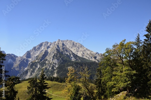 Blick vom Jenner zum Watzmann, Berchtesgaden