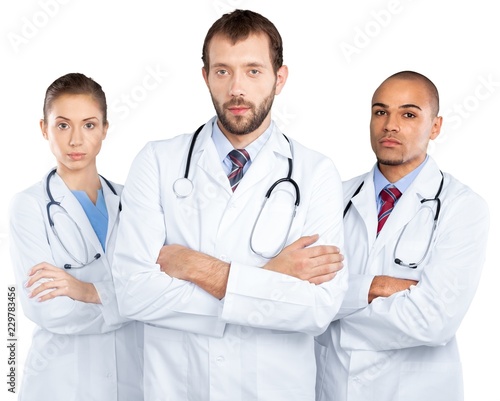 Portrait of Serious Doctors