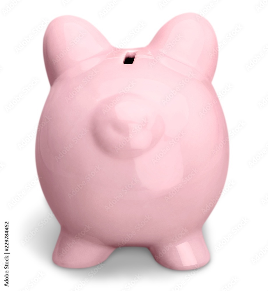 Back View of Piggy Bank Back View of Piggy Bank