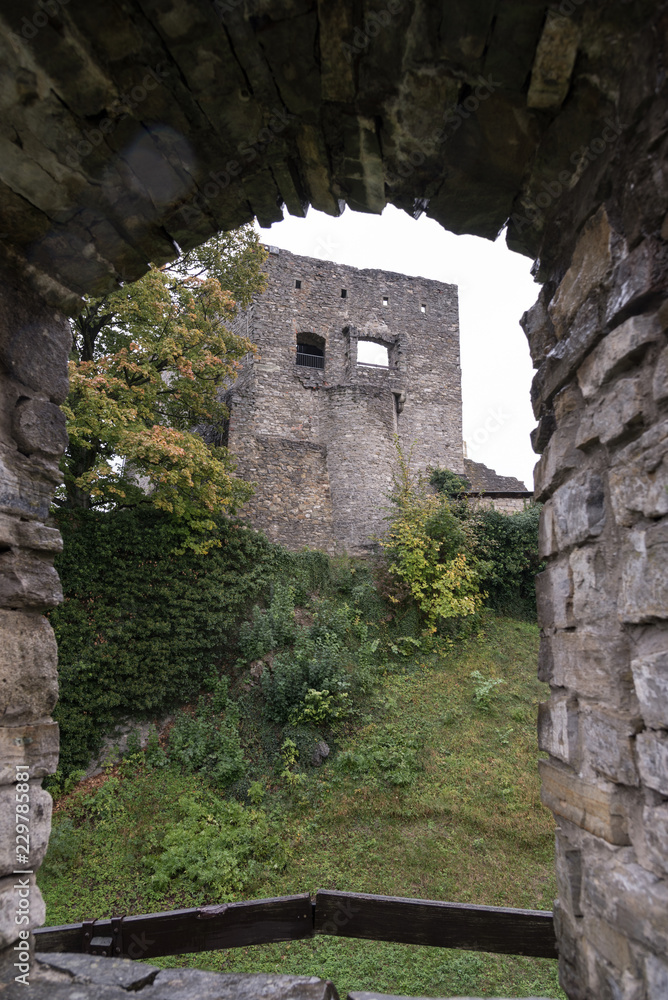 Hukvaldy castle ruins in Czech republic