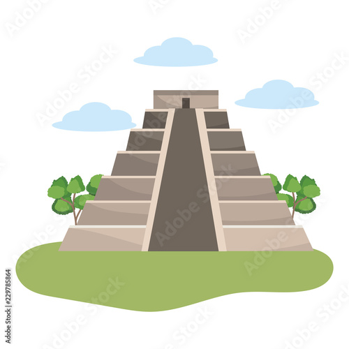 Mayan pyramid monument