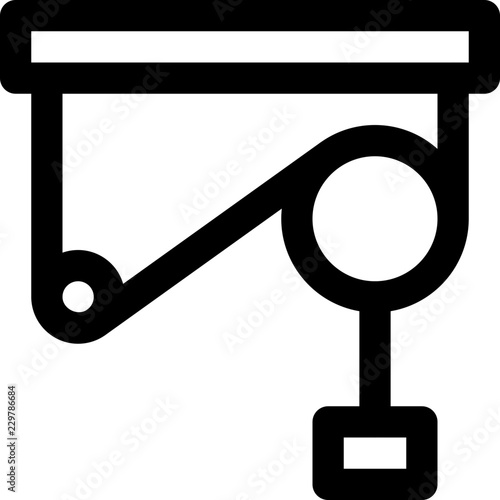 Pulley lifting mechanism