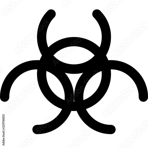 Hazardous or toxic symbol