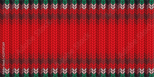 Knitted background / Christmas pattern /Vector illustration